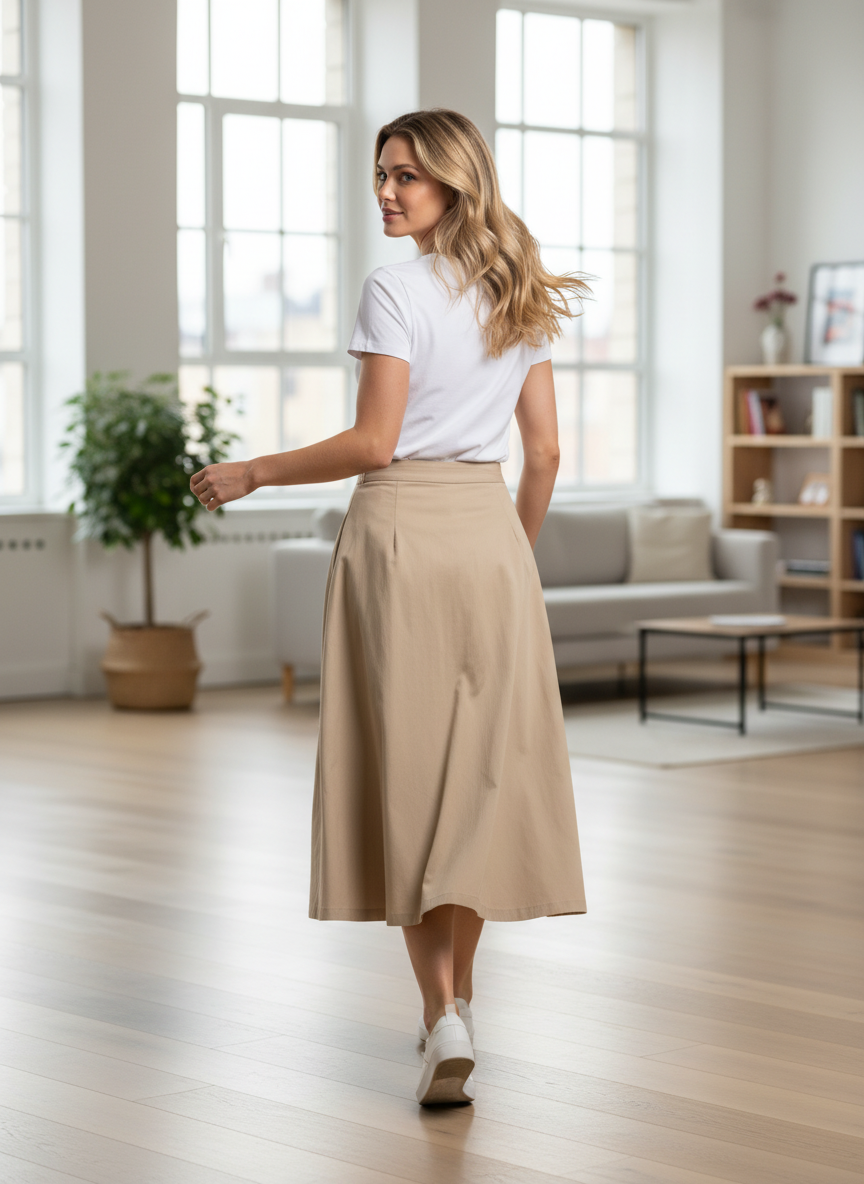 A-Line Pocket Skirt