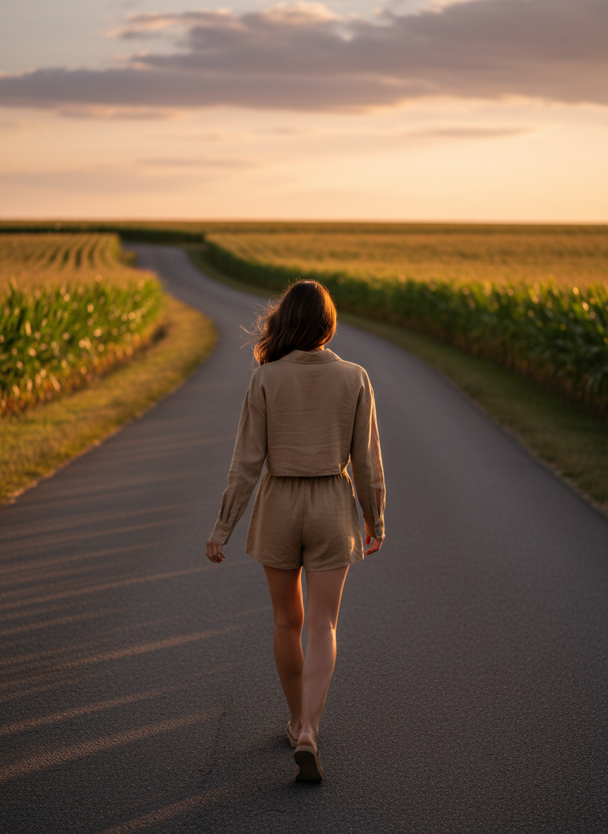 Long Sleeve Top and Shorts Set