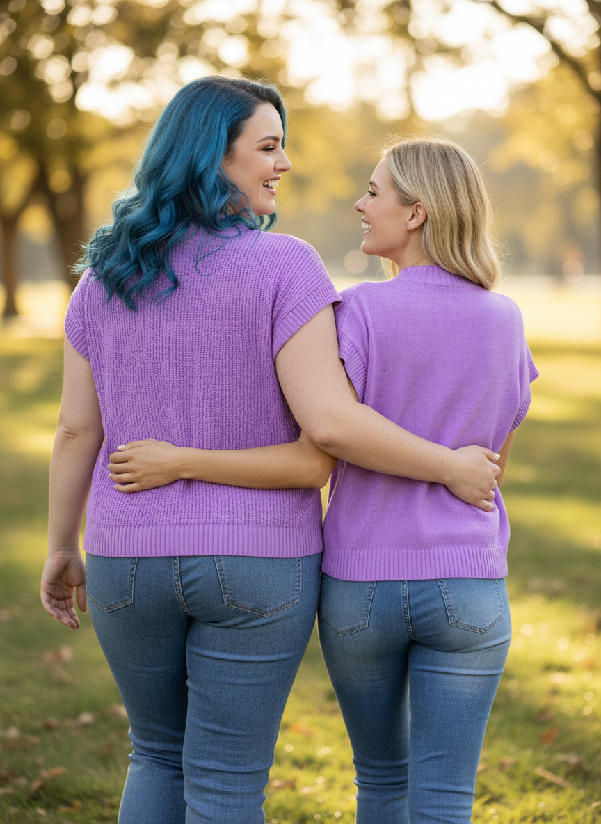 Double Take Full Size Mock Neck Short Sleeve Sweater