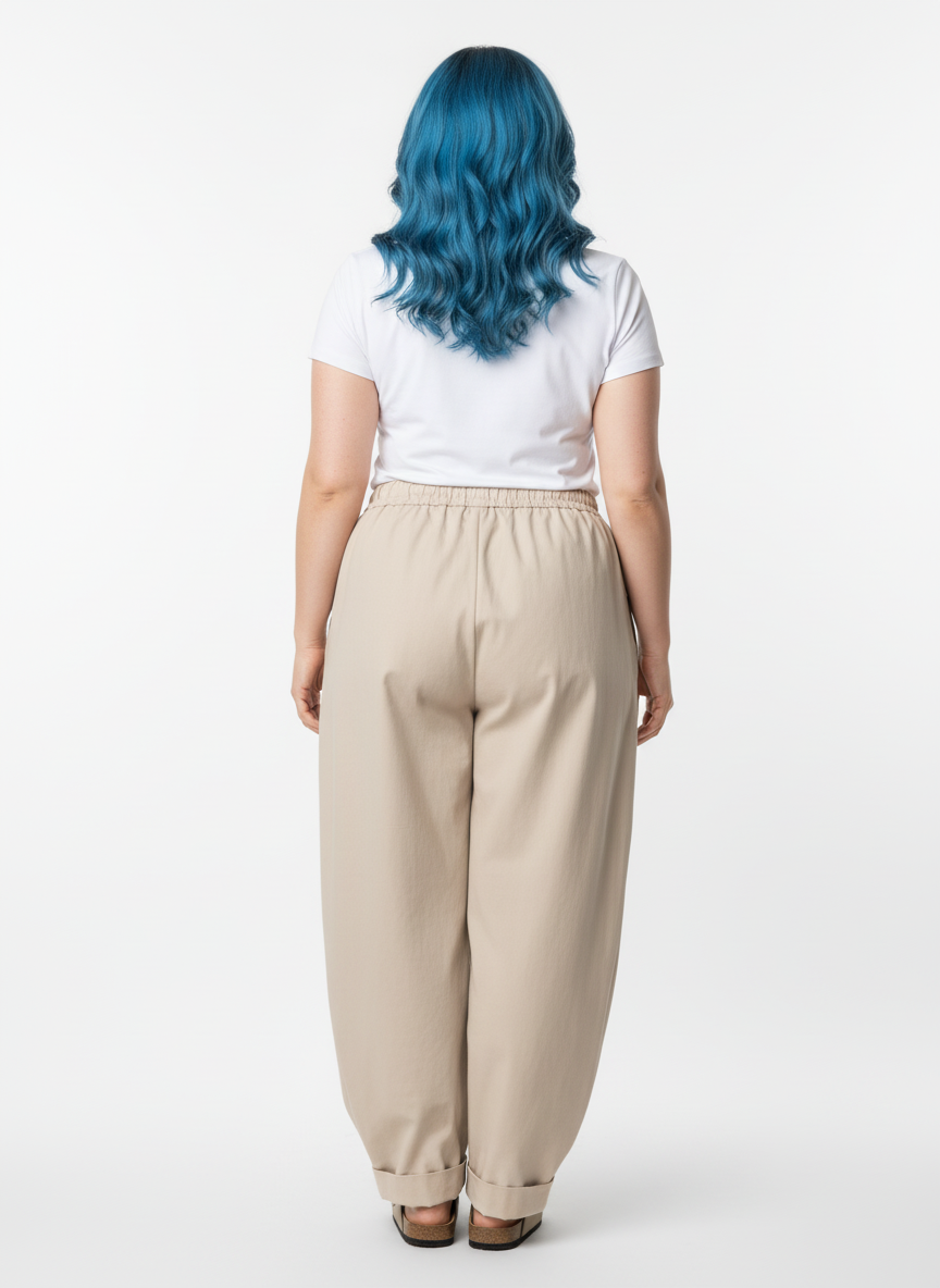 Plus Size Relaxed Fit Casual  Pants