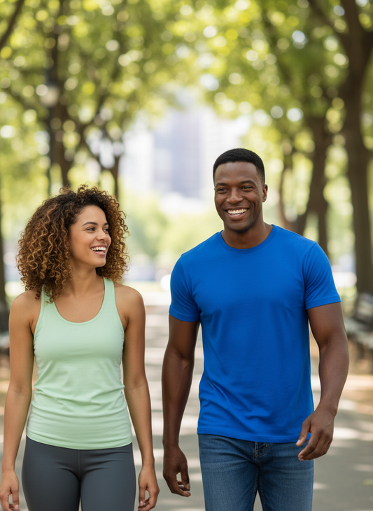 Men's Plus Size Solid Color Round Neck T-Shirt