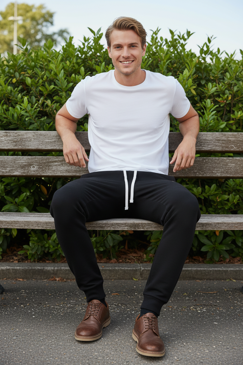 Men's Plus Size Casual Drawstring Joggers