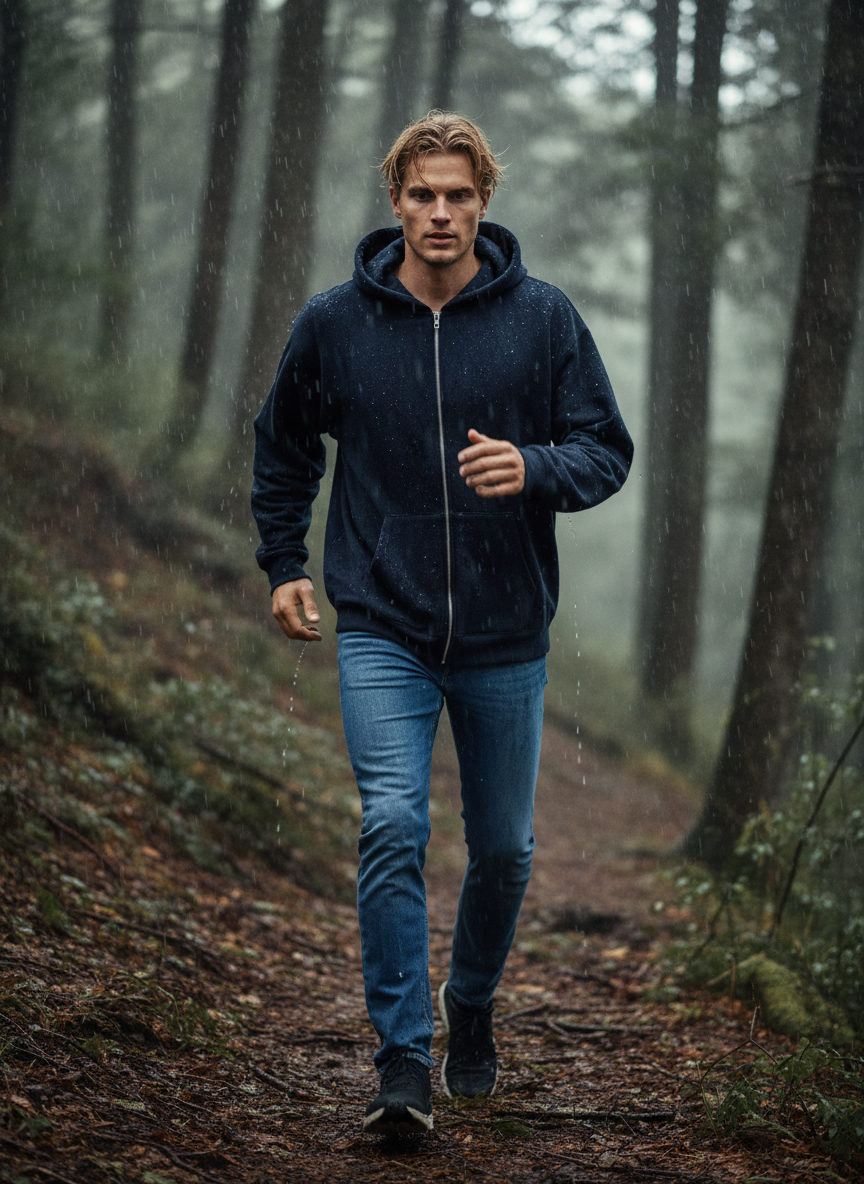 Men's Zip-Up Fleece Hoodie