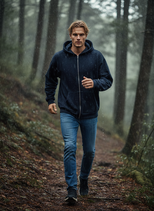 Men's Zip-Up Fleece Hoodie