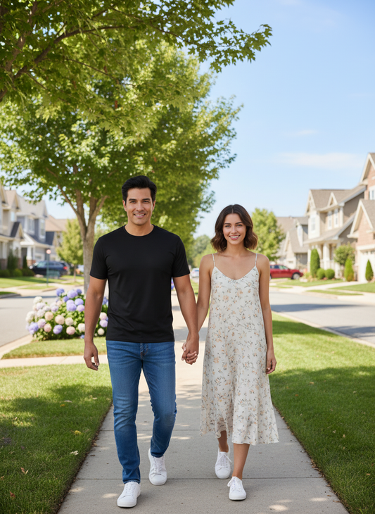 Men's Plus Size Round Neck Short Sleeve T-Shirt