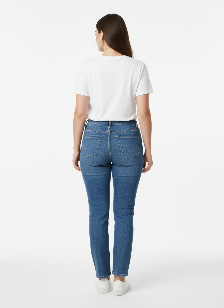 Full Size High-Waisted Bootcut Jeans Plus Size