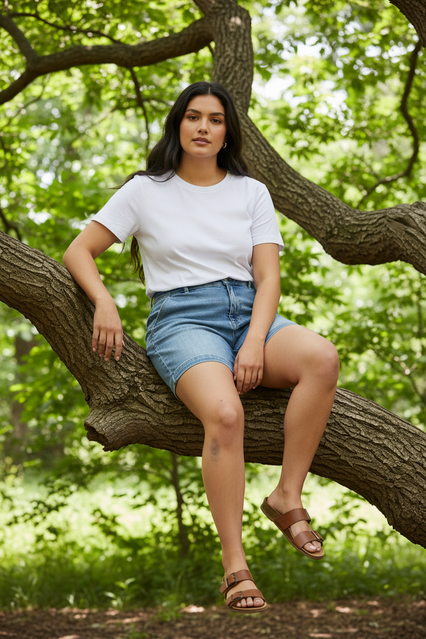Judy Blue Plus Size High Rise Denim Shorts