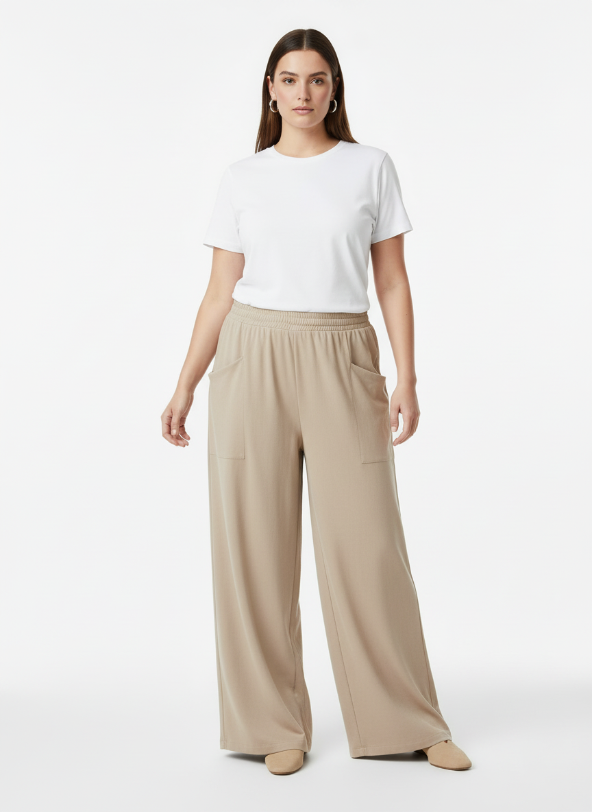 Plus Size Relaxed Fit Casual  Pants