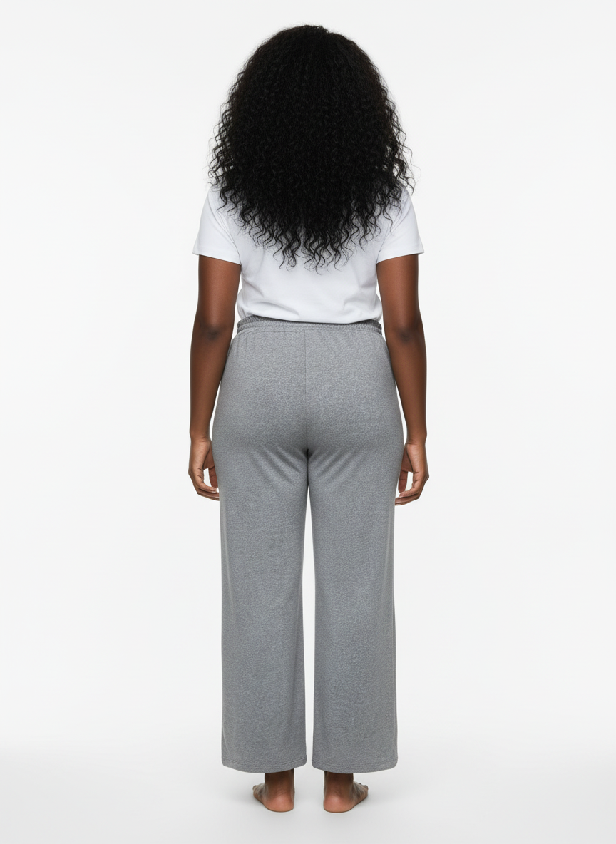 Plus Size Striped Contrast Wide Leg Pants
