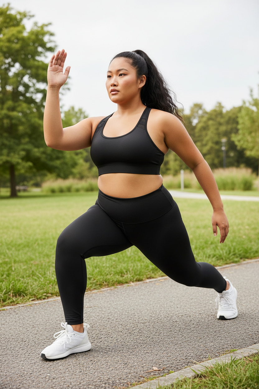Scoop Neck Long Sports Bra