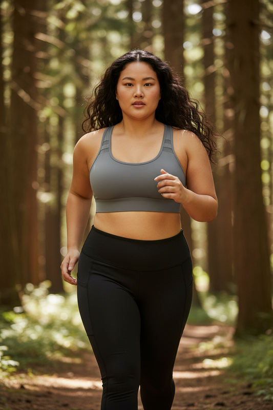 Scoop Neck Long Sports Bra