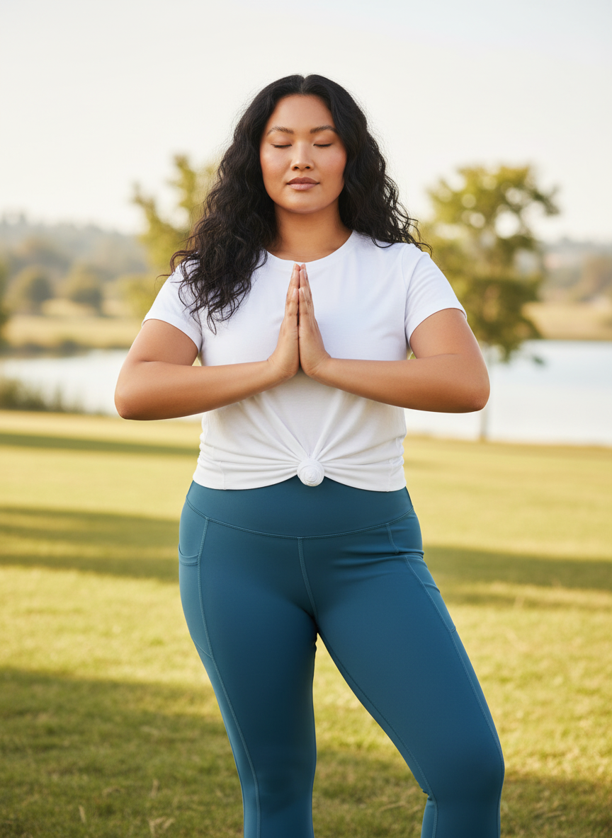 Full Size High-Waisted Active Leggings with Pockets Plus Size